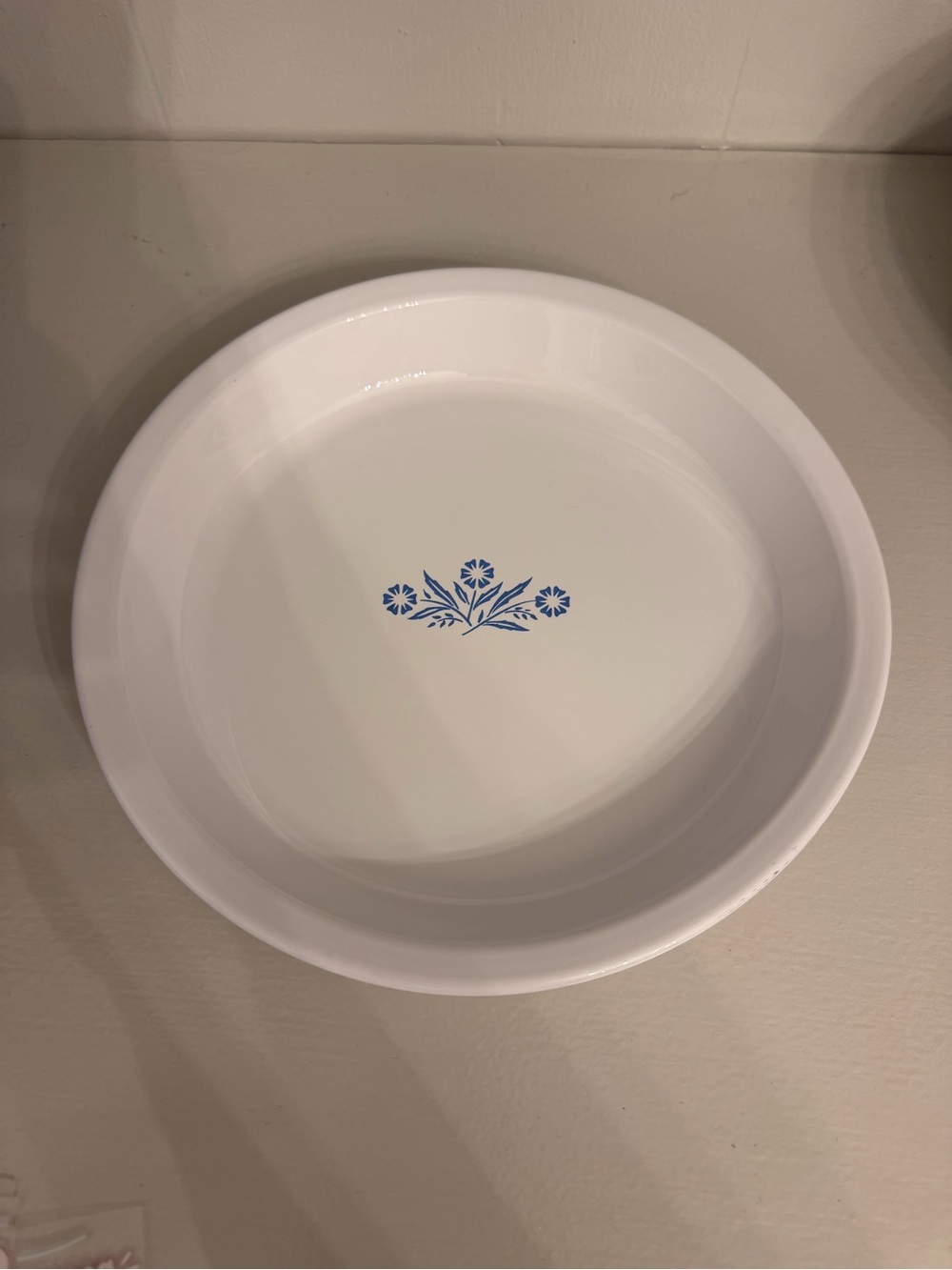 Vintage Corning Ware P-309 Blue Cornflower 9” Pie Plate Made in USA